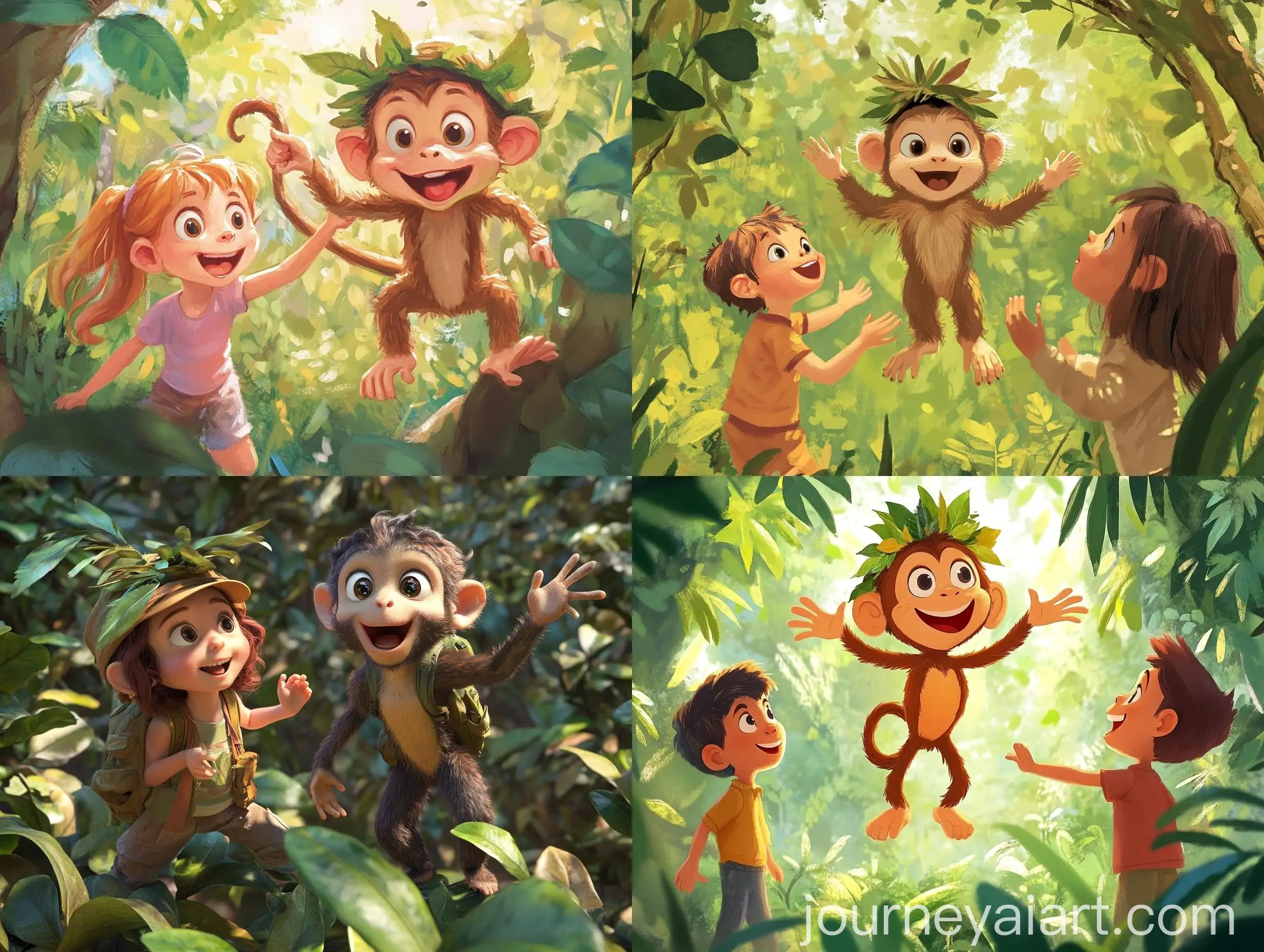 Mischievous-Monkey-Coco-Introduces-Itself-to-Lily-and-Max