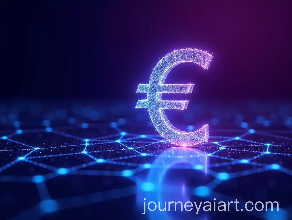 Futuristic-Euro-Symbol-Representing-Technology-and-Data-Connections