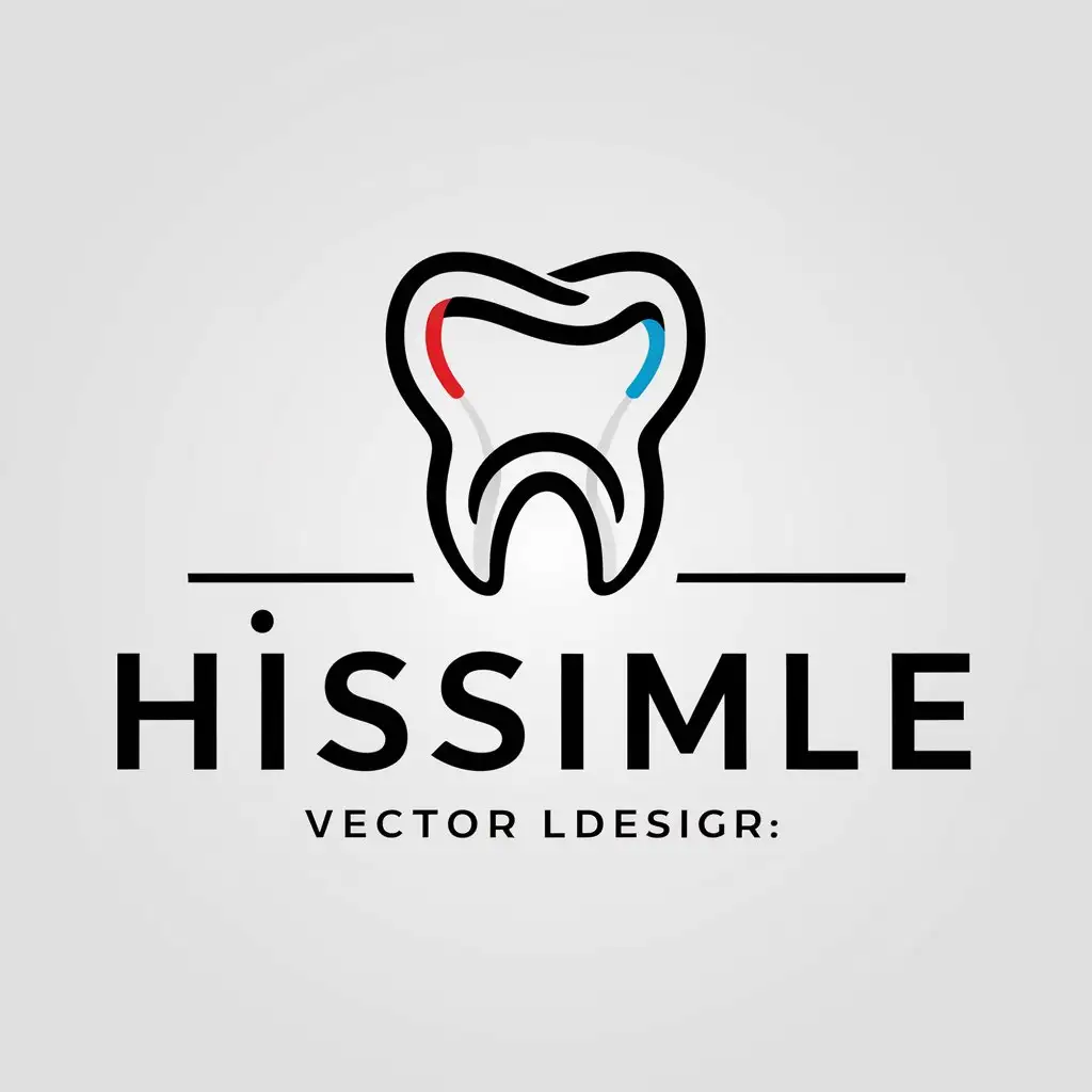 LOGO Design for HISSIMLE Toothpaste Tooth Symbol for Medical Dental Industry with Clear Background