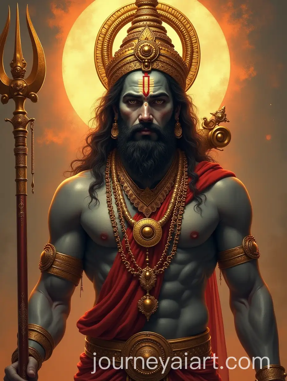 Portrait-of-Rama-the-Hindu-Deity-in-Traditional-Attire