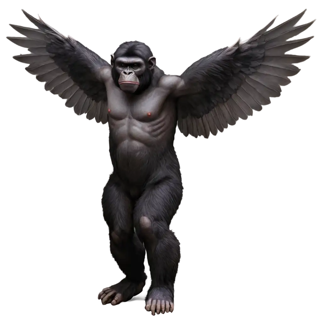 Winged-ApePNG-Image-Usage-Guide-PNG-Image-HighQuality-Artwork-for-Versatile-Use