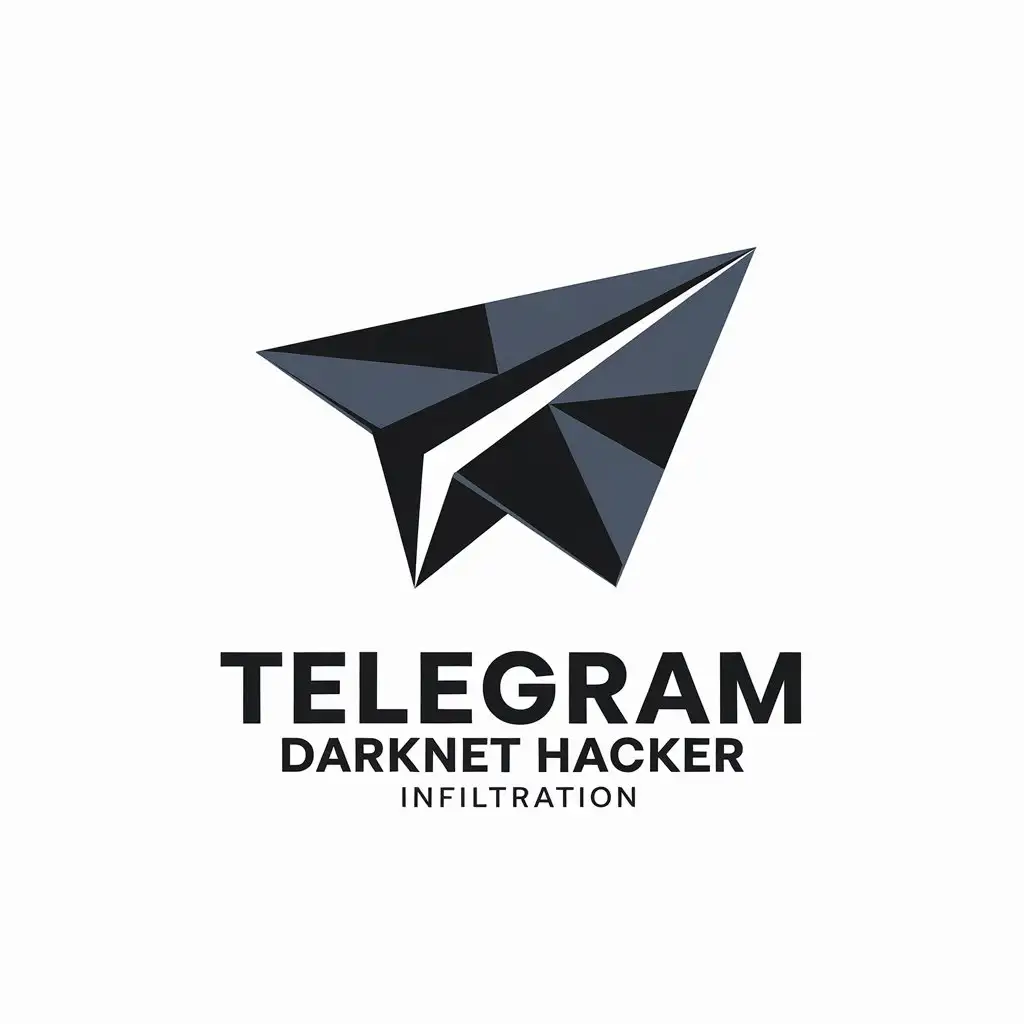 LOGO-Design-for-Telegram-Darknet-Hacker-Infiltration-Paper-Airplane-Symbol-in-Dark-Colors-for-Internet-Industry