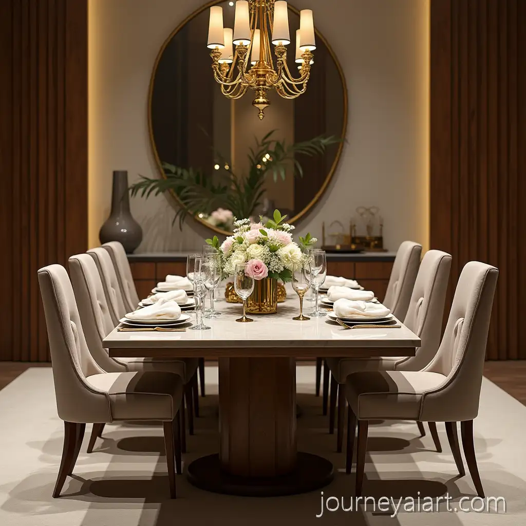 Elegant-Visual-Merchandising-Display-for-Luxury-DiningElegant-dining-hall-display-Hall-in-Furniture-Showroom