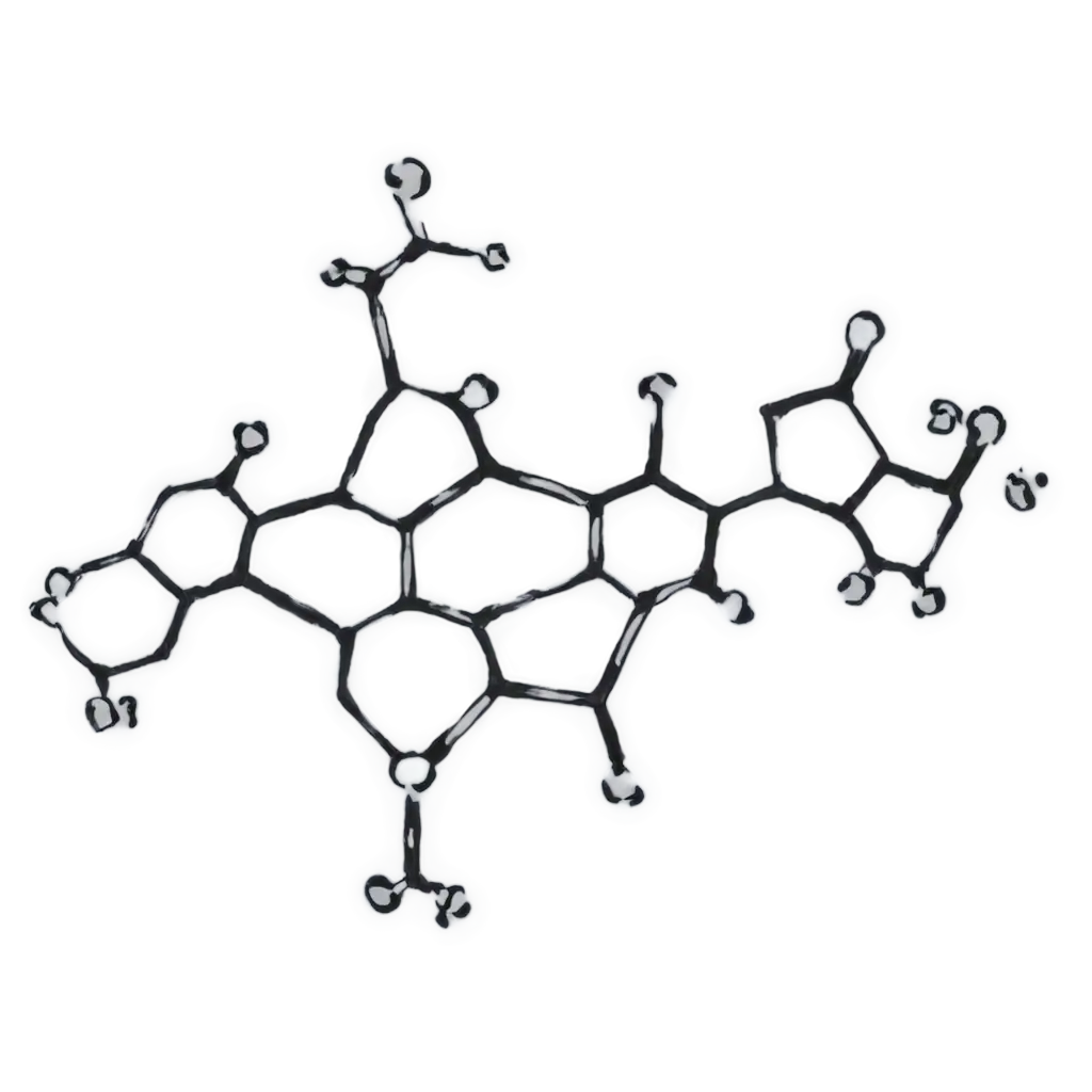 Dopamine-Molecule-PNG-with-Labeled-Chemical-Structures-for-Scientific-Visualization