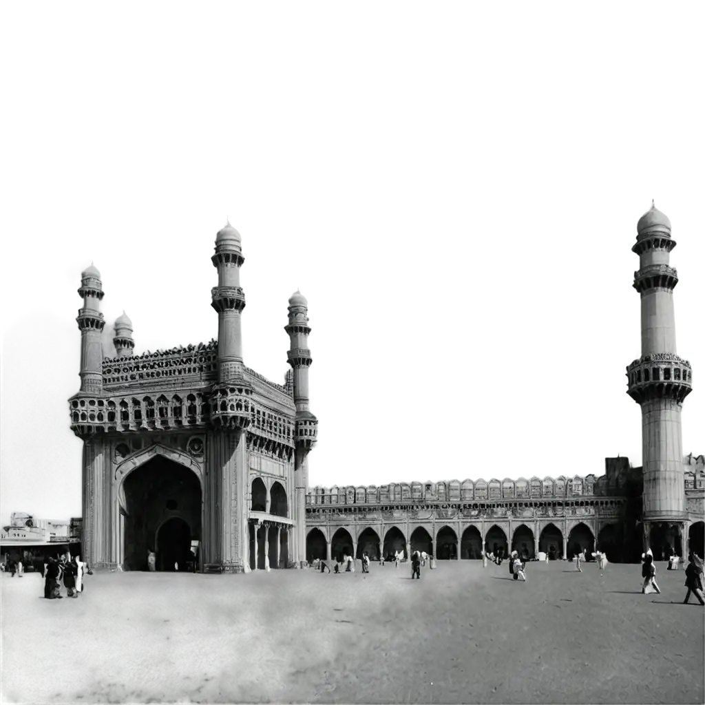 Hyderabad-Charminar-Old-Images-PNG-Vintage-Charm-in-HighQuality-Format