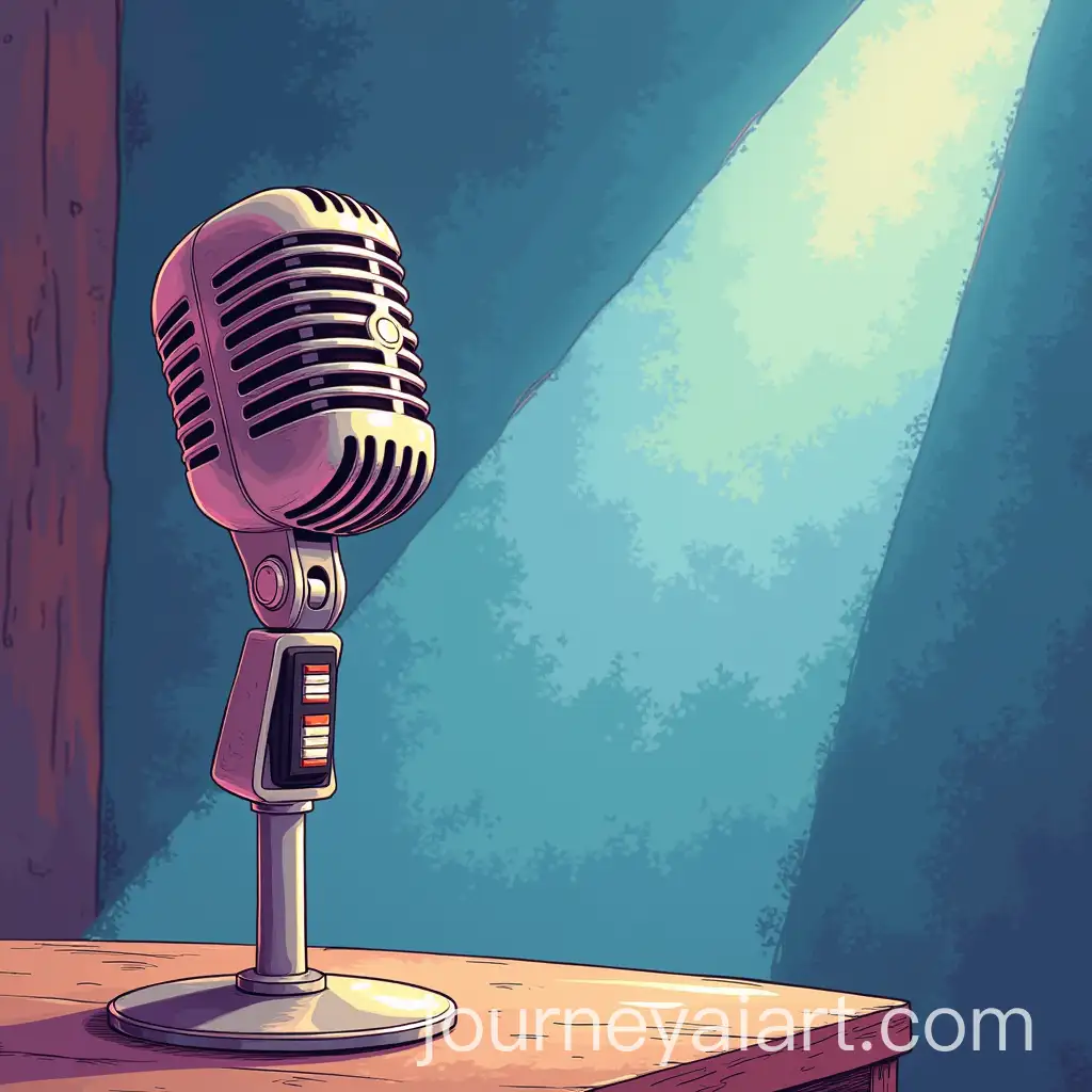 Modern-Art-Conference-Microphone-Illustration