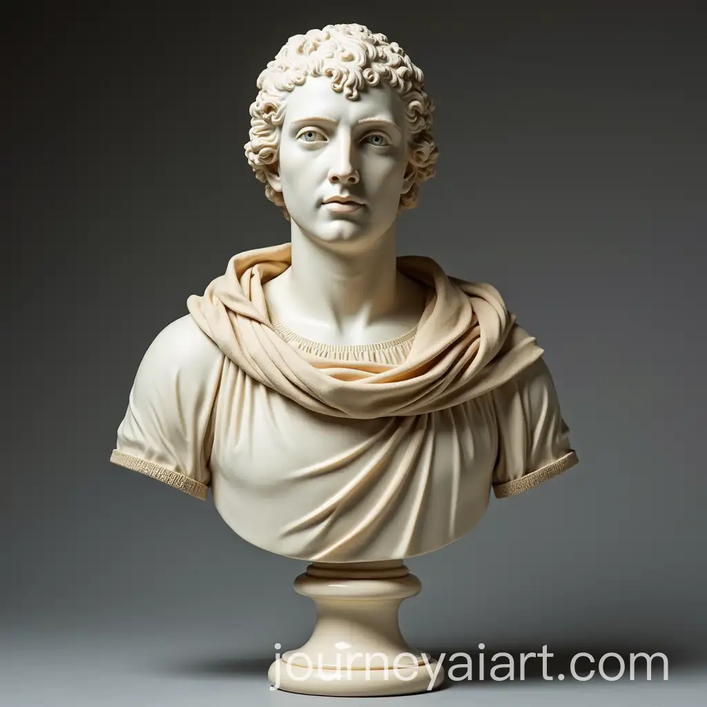Marble-Bust-of-Joan-of-Arc-with-Display-Stand