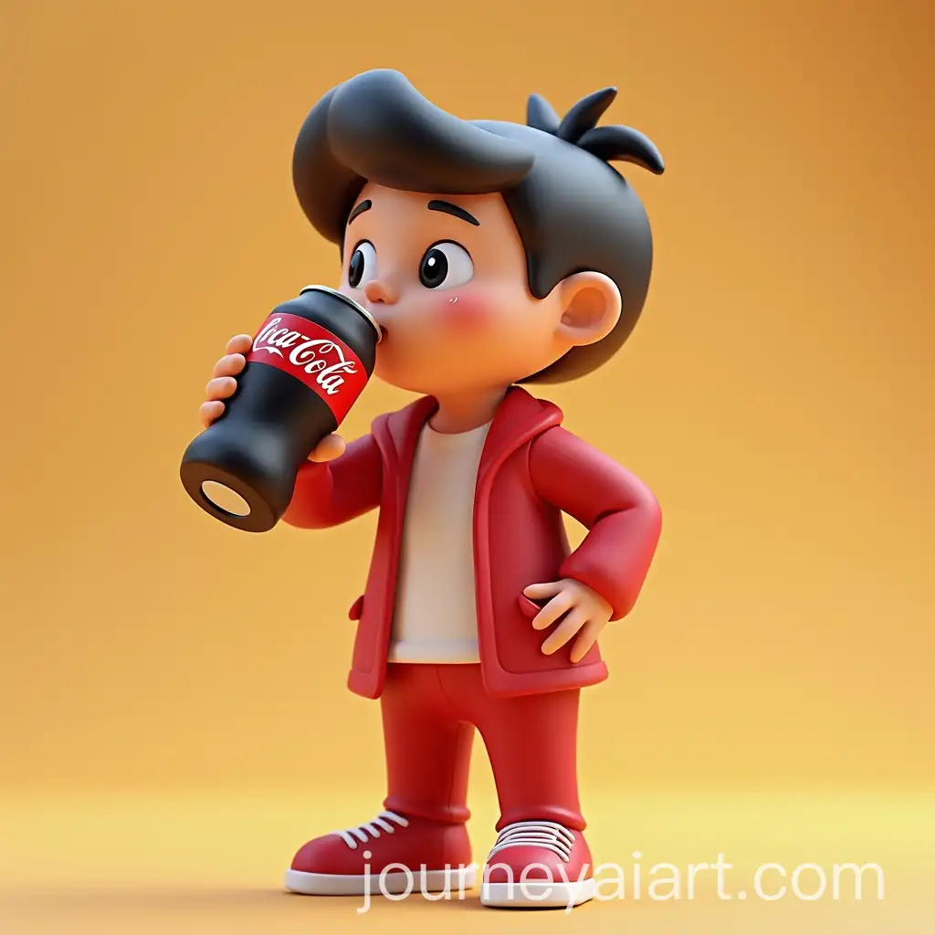 Character-Drinking-CocaCola-in-3AI-Image-Prompt-ExpansionD-Cartoon-Style