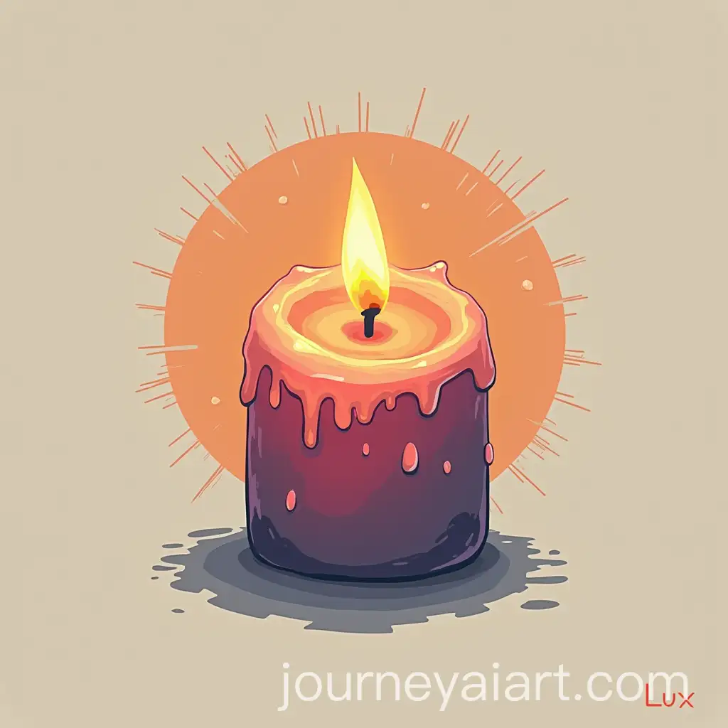 Lux-Candleswork-Logo-Design-with-AnimeInspired-Fanky-Palette
