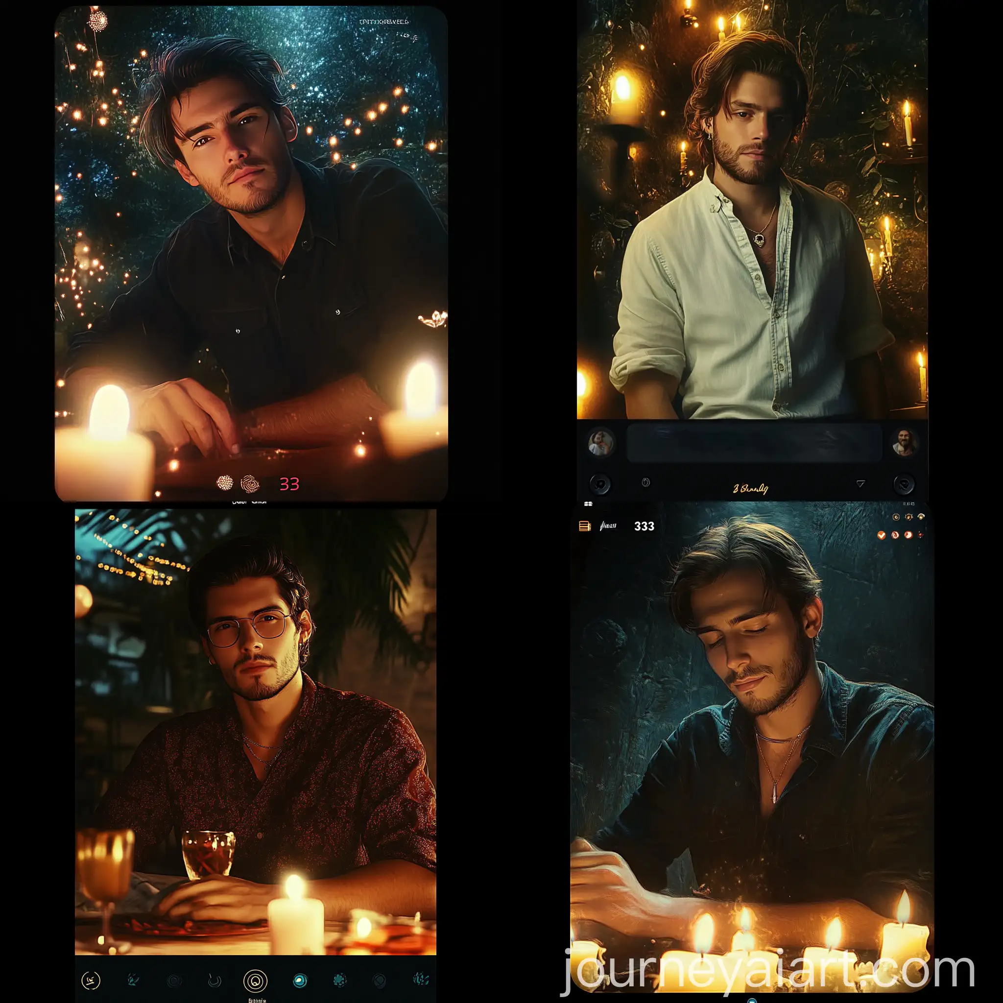 Birthday-Celebration-with-Festive-Atmosphere-and-Candlelight