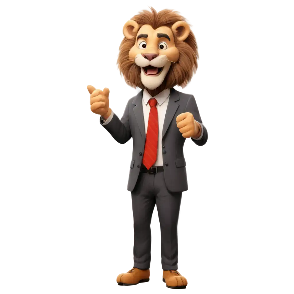 Accountant-Lion-Giving-a-Speech-PNG-Perfect-for-Business-and-Financial-Visuals