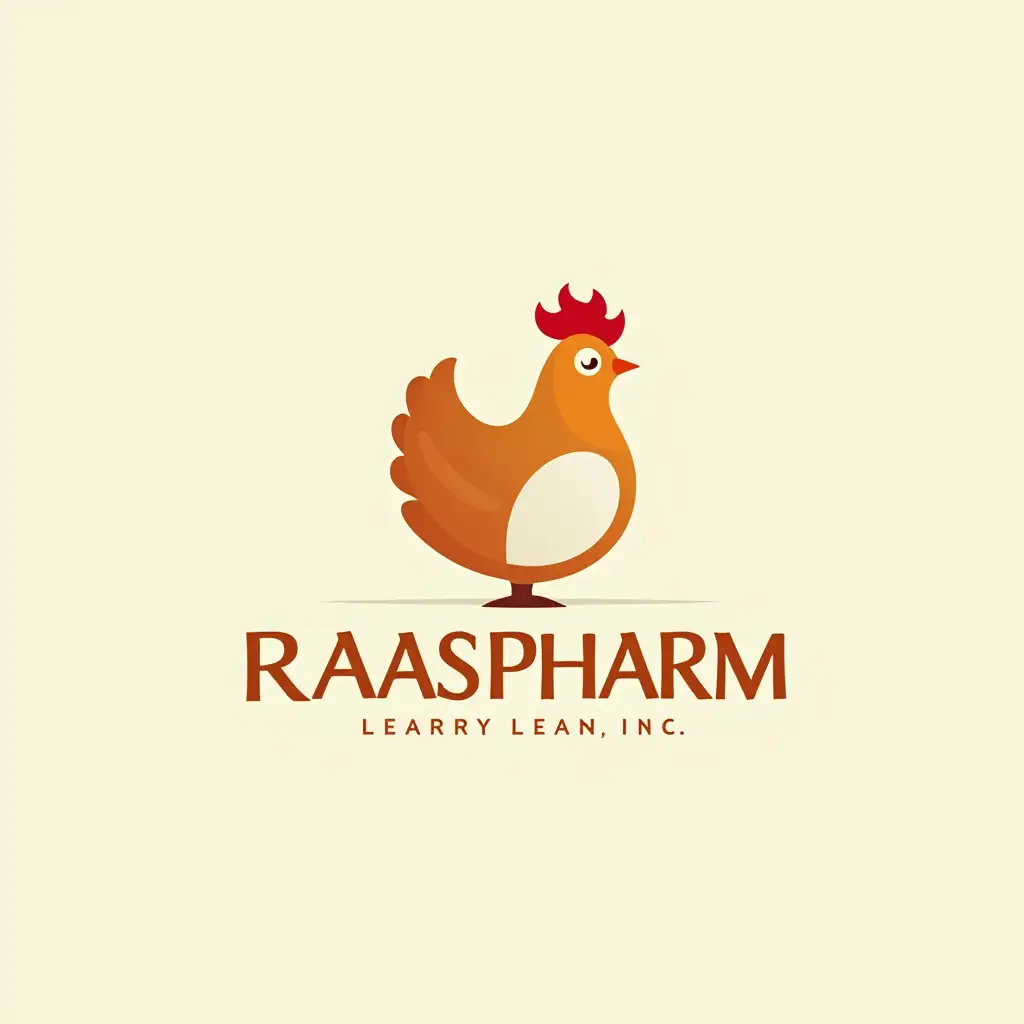 Logo for chicken pharm bio eggs with name Raas Pharm