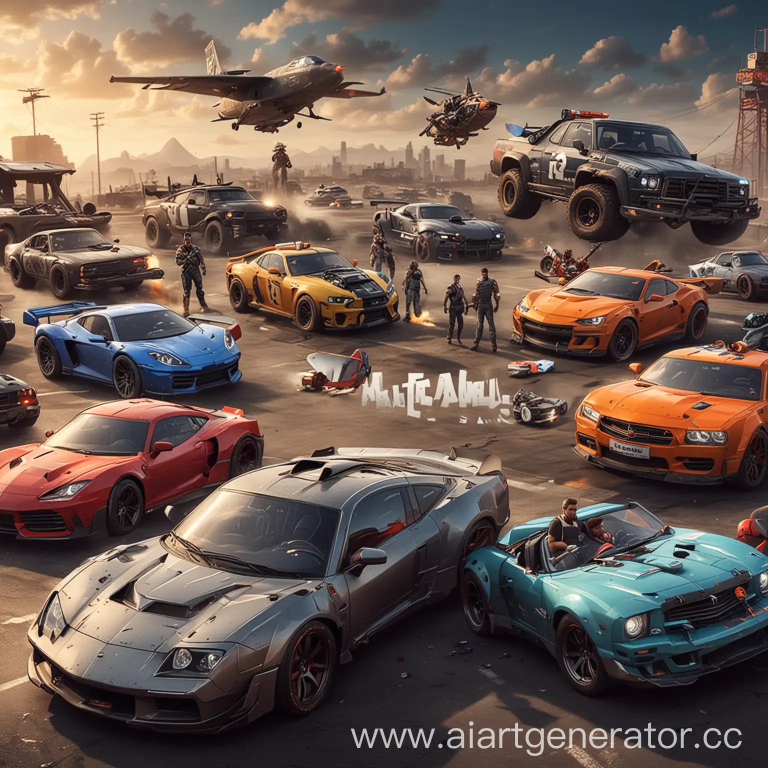 Dynamic-Gaming-Characters-and-Cars-Collage