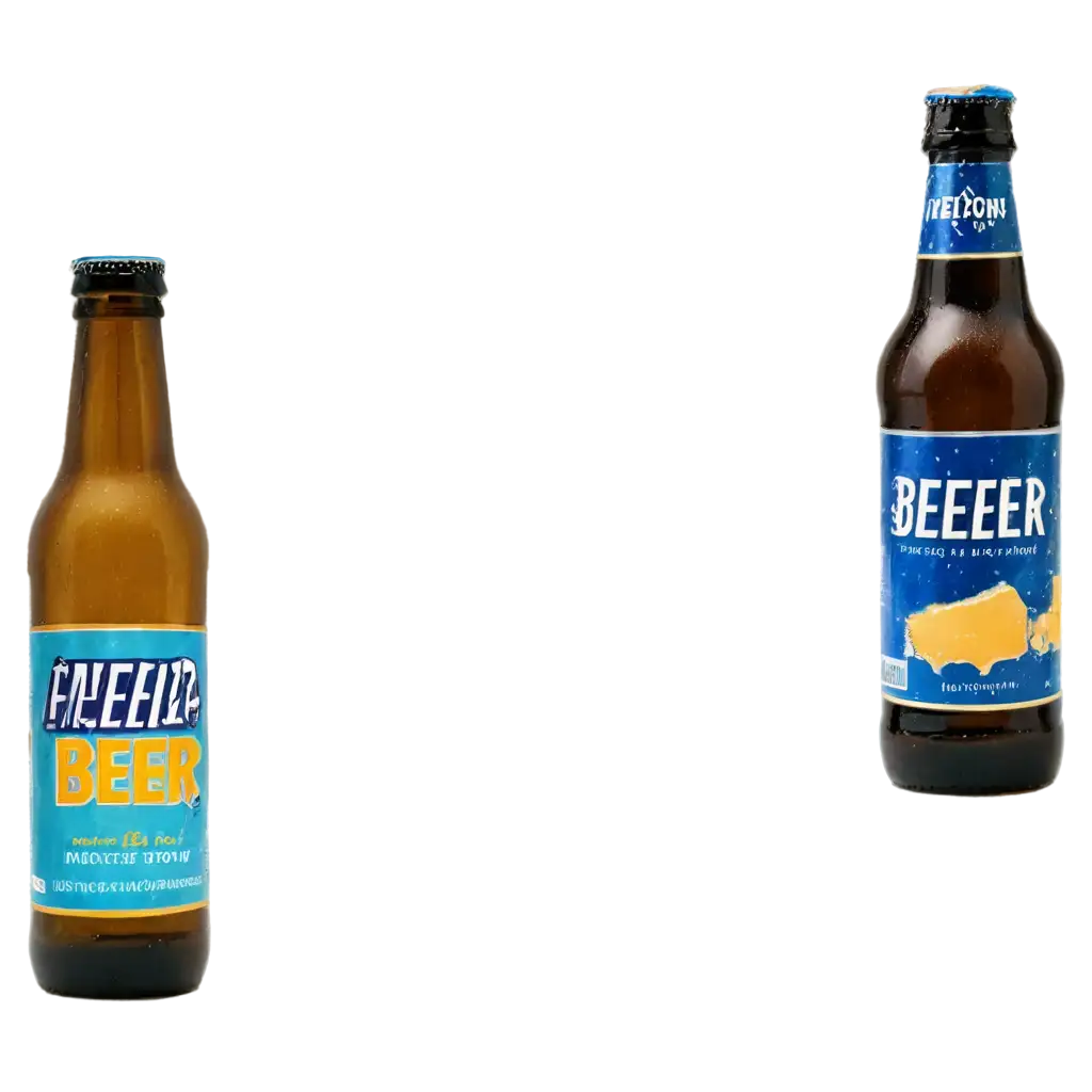 HighQuality-2-Beer-Bottles-PNG-Image-for-Versatile-Graphic-Design-Applications