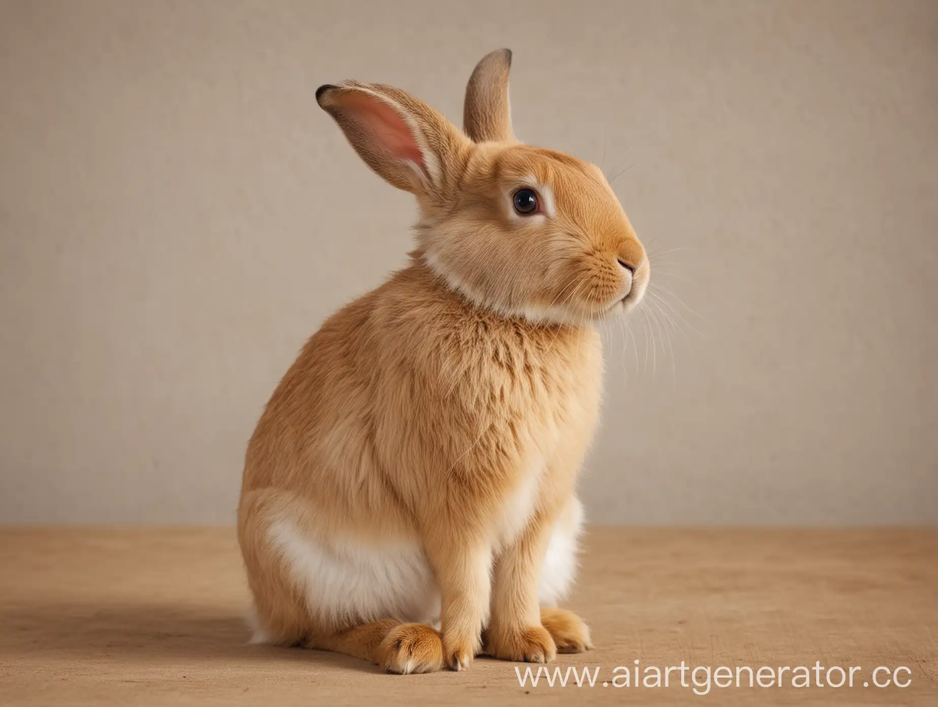 Cuddly-Rabbit-Relaxing-in-a-Serene-Garden