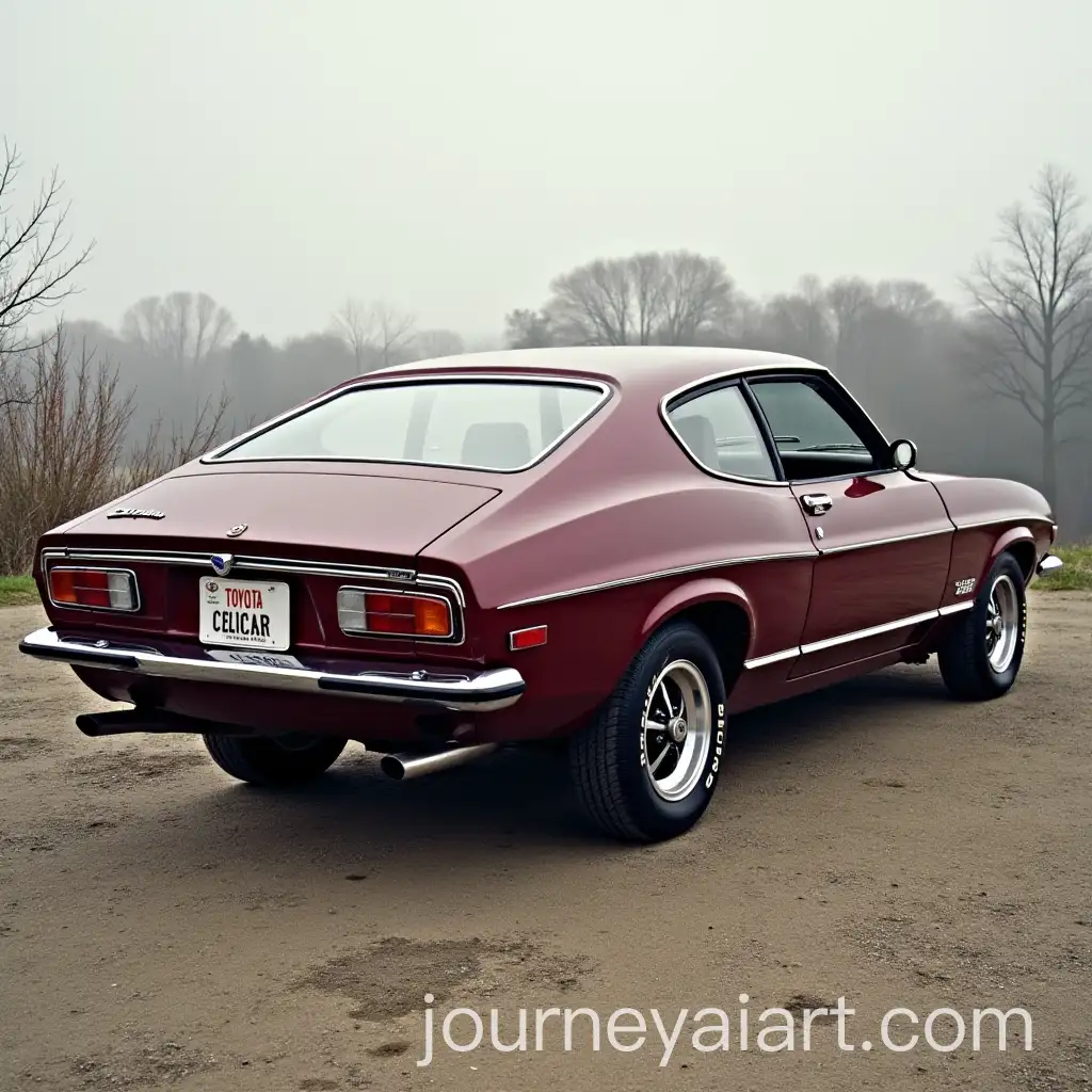 1973-Ford-Capri-Coupe-with-1974-Toyota-Celica-GT-Fastback-Silhouette-in-Burgundy