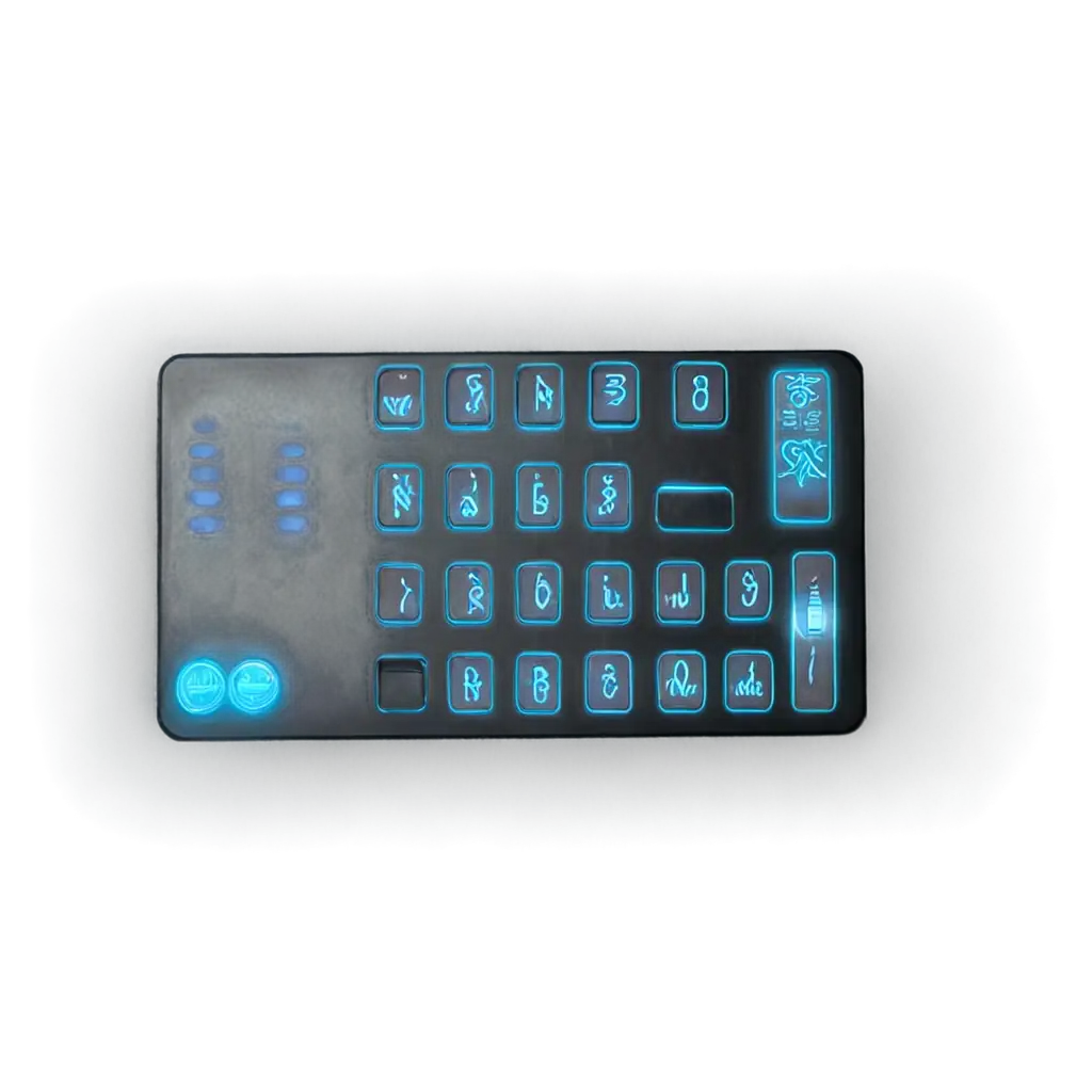 Neon-Lit-Hologram-SciFi-Flat-Keypad-PNG-Futuristic-Technology-Visuals-for-Digital-Art