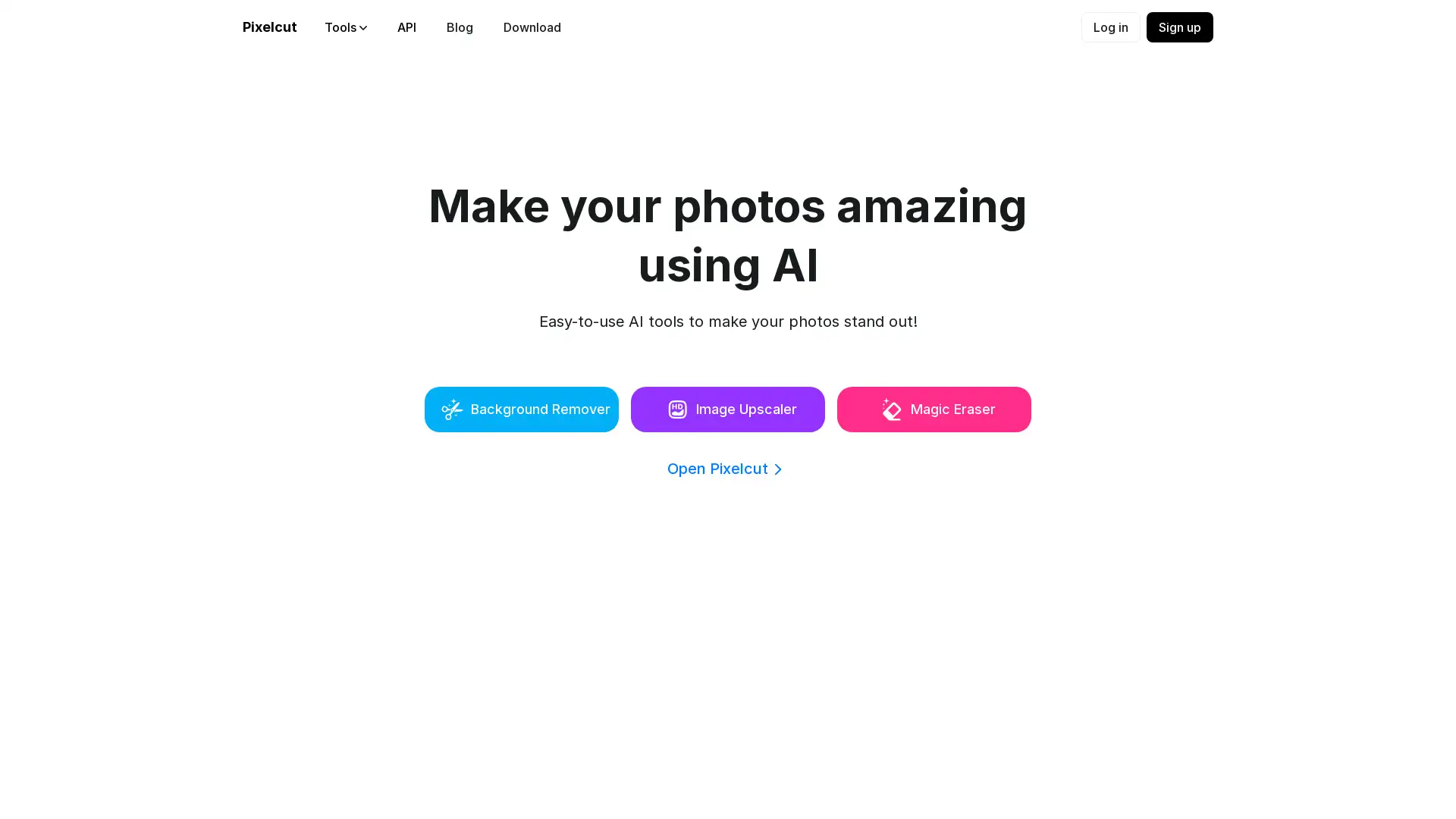 AI-powered photo editing for effortless background removal and upscaling.