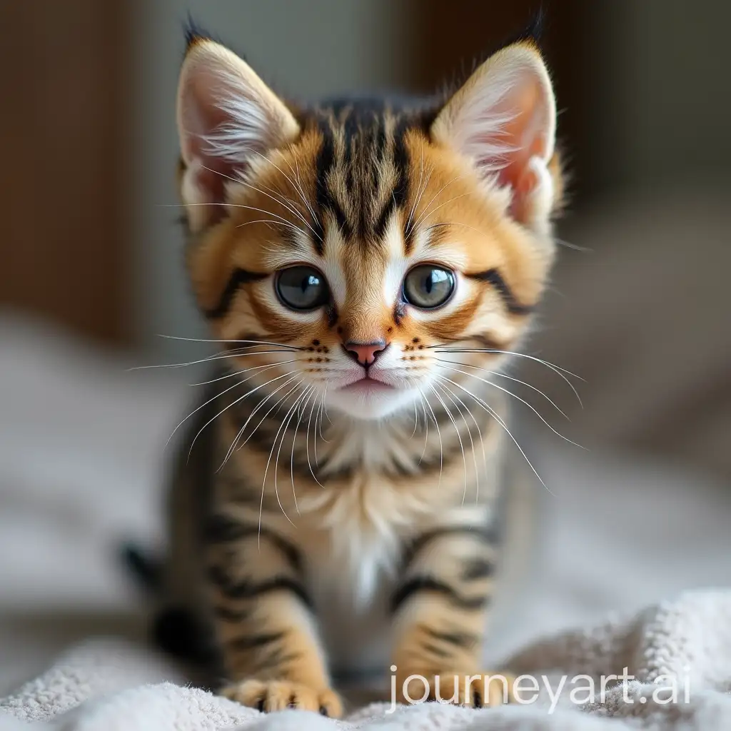 Cute-Little-Tabby-Cat-in-a-Playful-Pose