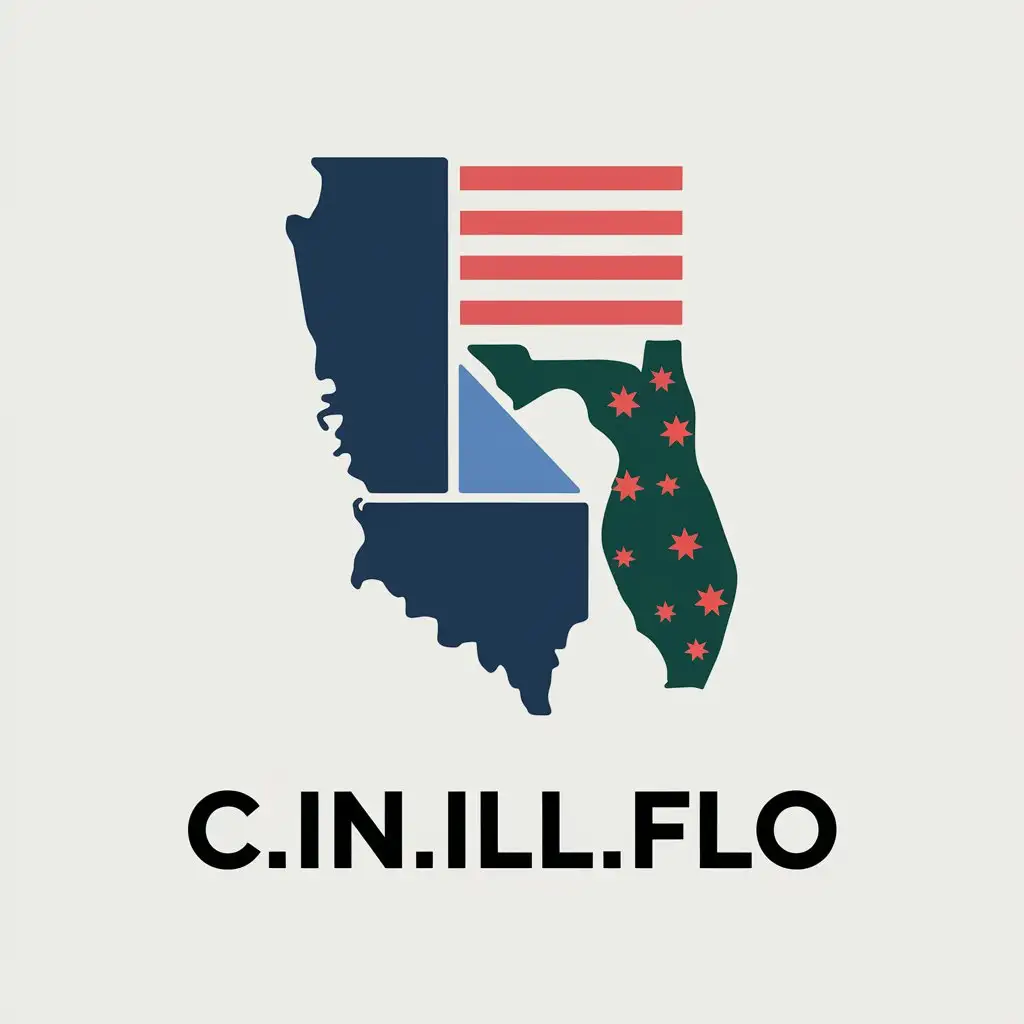 LOGO Design For CINILLFLO Modern Vector Logo with United States States Integration