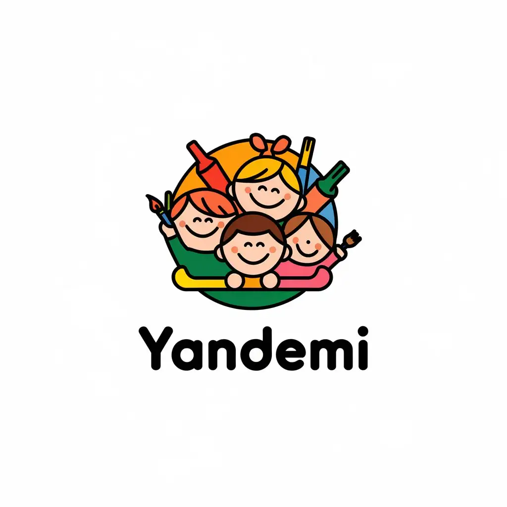 LOGO Design For YANDEMI Bright and Colorful Childrens Stationery