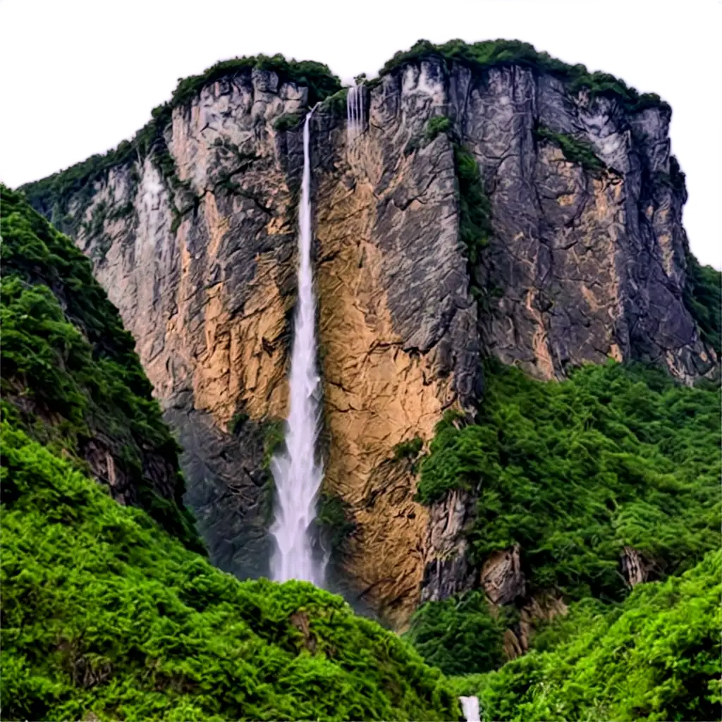 Stunning-High-Waterfall-on-the-Mountain-PNG-Image-for-Quality-and-Clarity