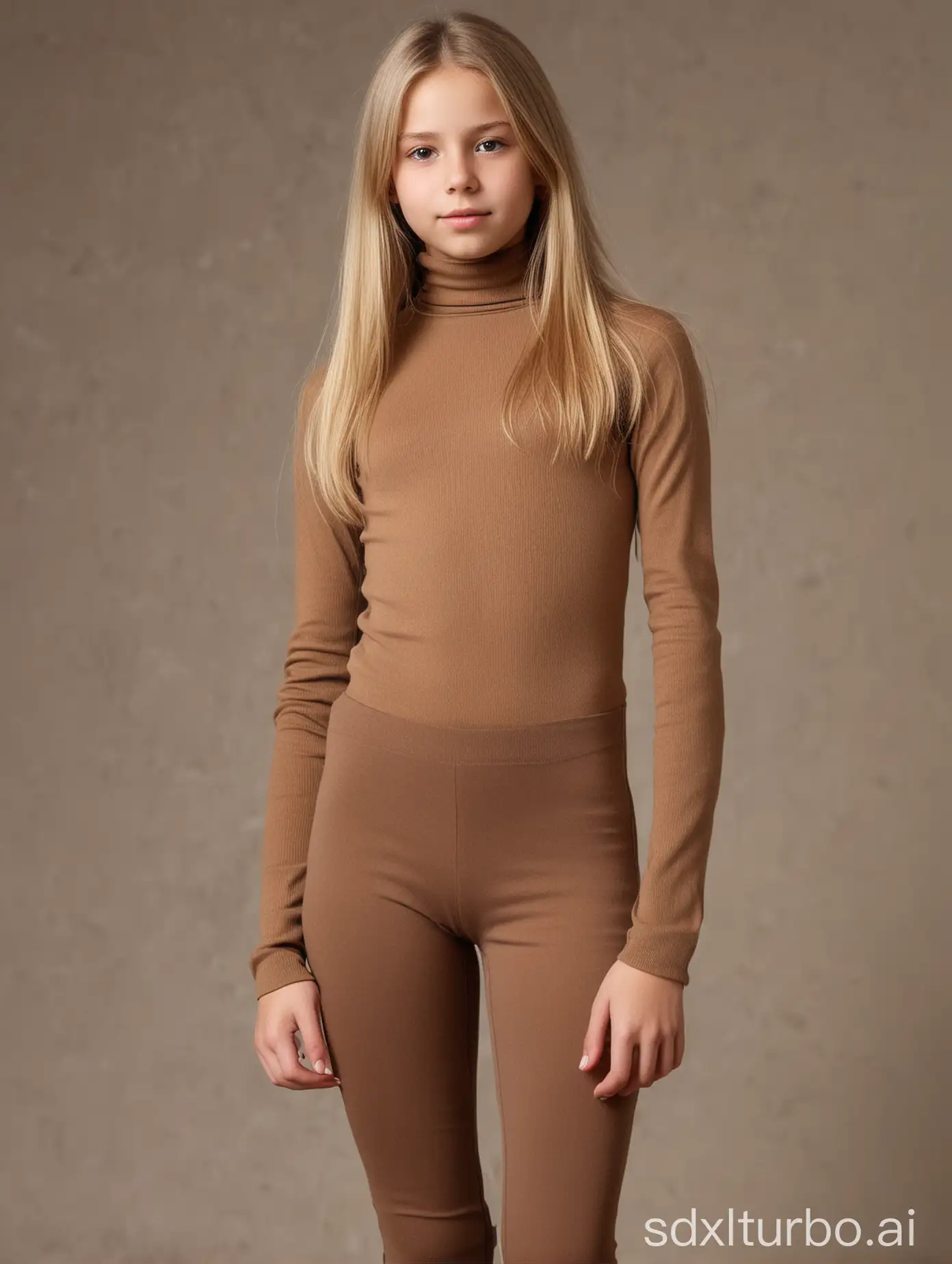 ThirteenYearOld-European-Blonde-Girl-in-Turtleneck-and-Leggings