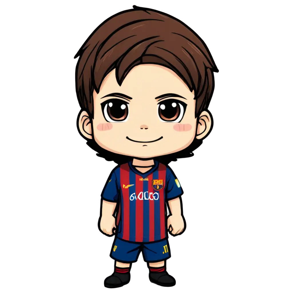 make messi as chibi anime