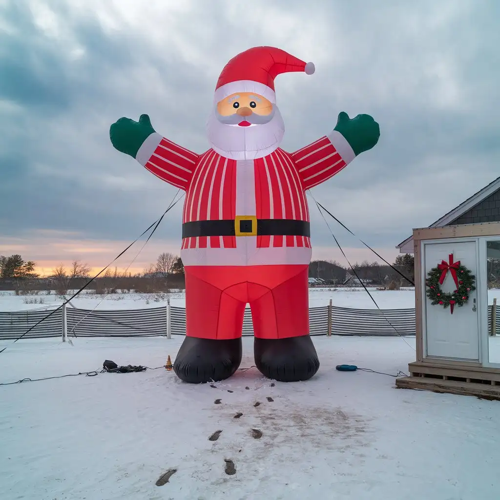 Giant-Inflatable-Santa-Claus-Decorated-for-Holiday-Cheer