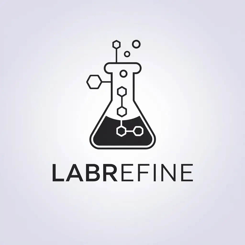 LOGO-Design-For-LabRefine-Chemical-Flask-Symbol-for-Technology-Industry