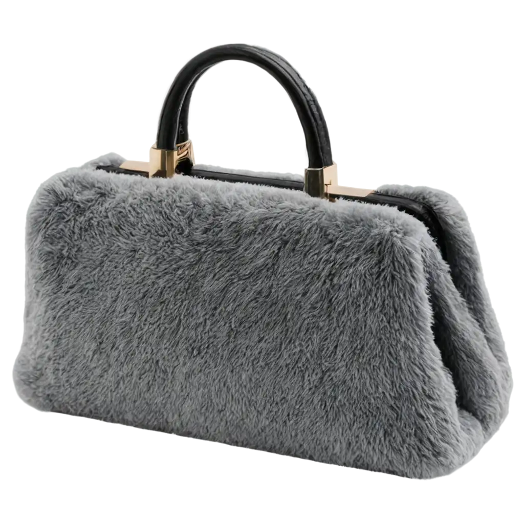 Small-Rectangular-Plush-Womens-Handbag-PNG-Image-for-Fashion-Design-Use