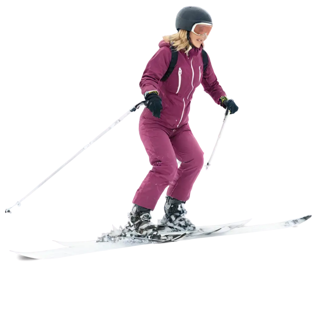 Woman-Skiing-Down-the-Mountain-PNG-Image-HighQuality-Versatile-Visual-for-Dynamic-Sports-Designs