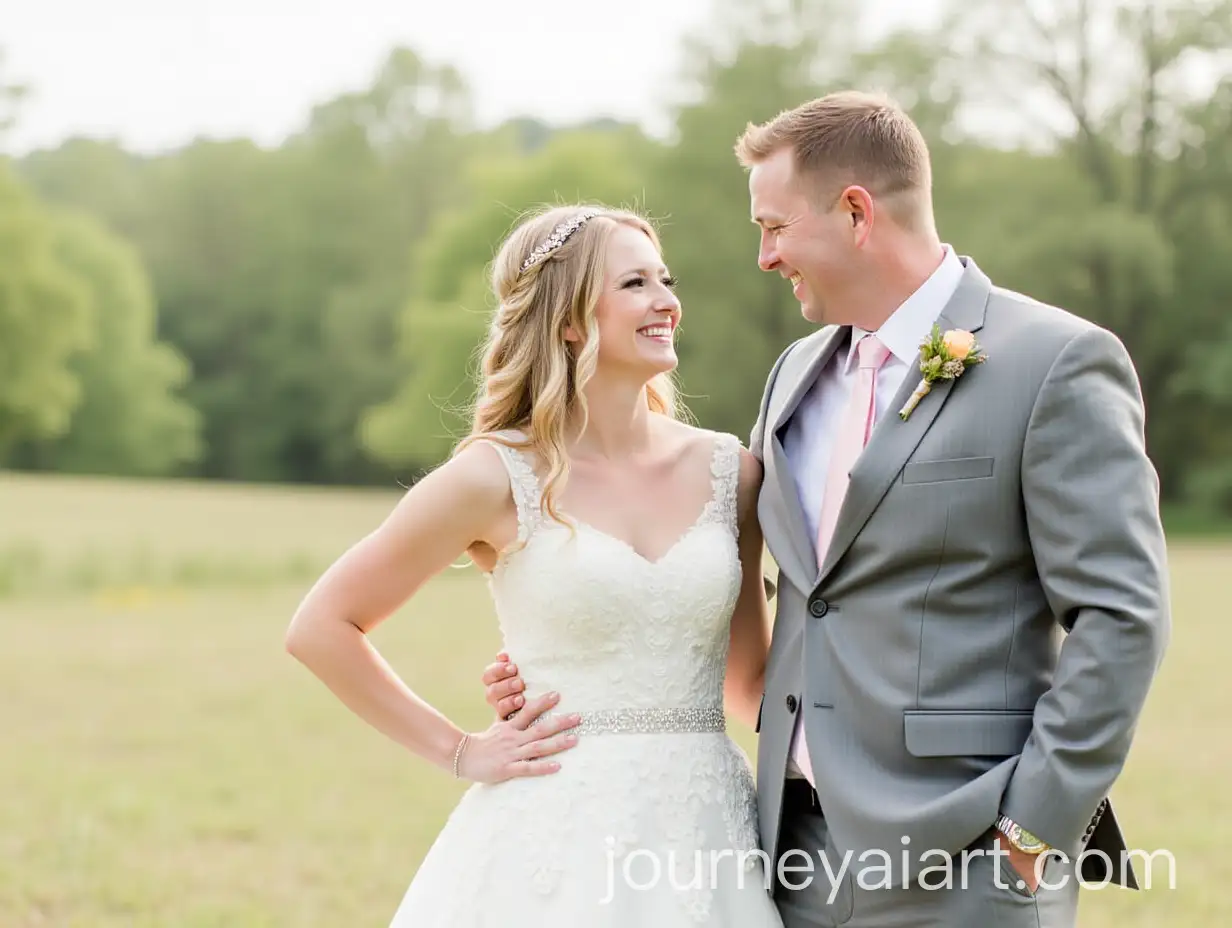 Romantic-Outdoor-Wedding-Scene-with-BrideAI-Image-Prompt-Expansion-and-Groom-Smiling-Together