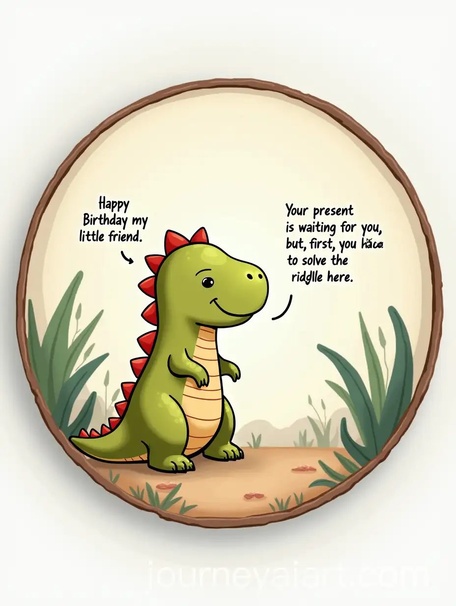 Cute-Dinosaur-Birthday-Friend-with-Riddle-Message-for-Children