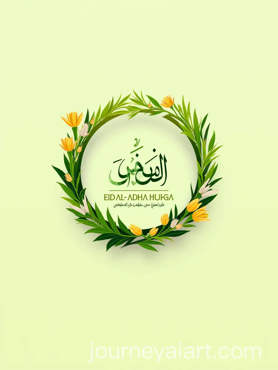 Eid-AlAdha-Greetings-with-NatureInspired-Design-and-Logo-Framing