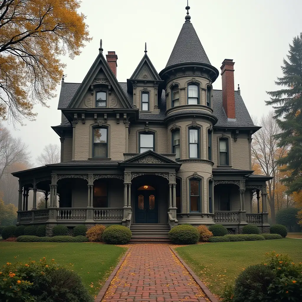 gorgeous Victorian mansion during civil war