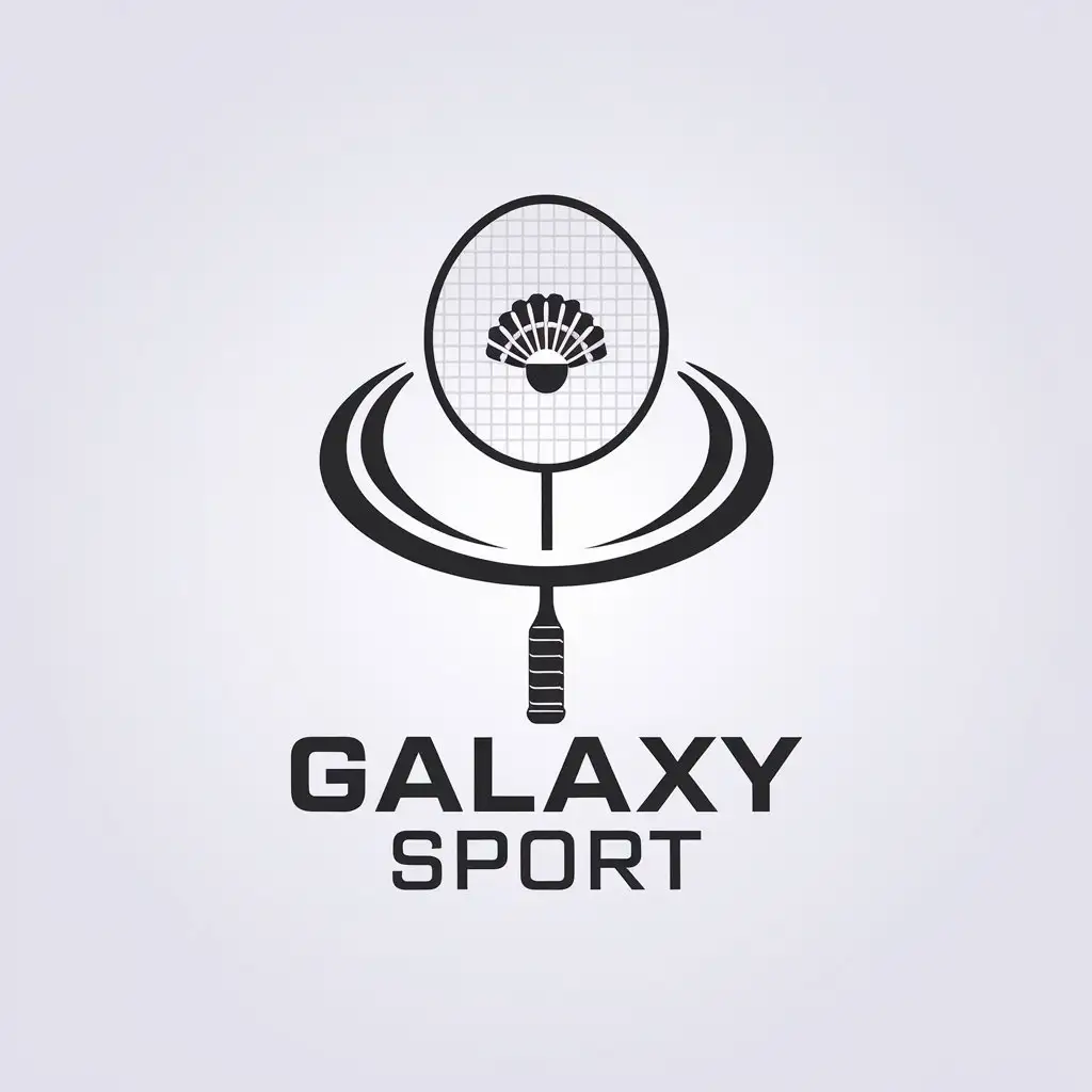 LOGO-Design-for-Galaxy-Sport-Minimalistic-Badminton-Theme-for-Fitness-Enthusiasts