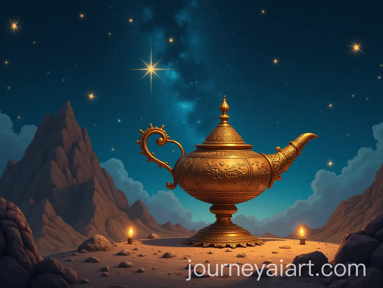 Ali-Baba-and-the-Marvelous-Lamp-with-Stars-and-Jinn