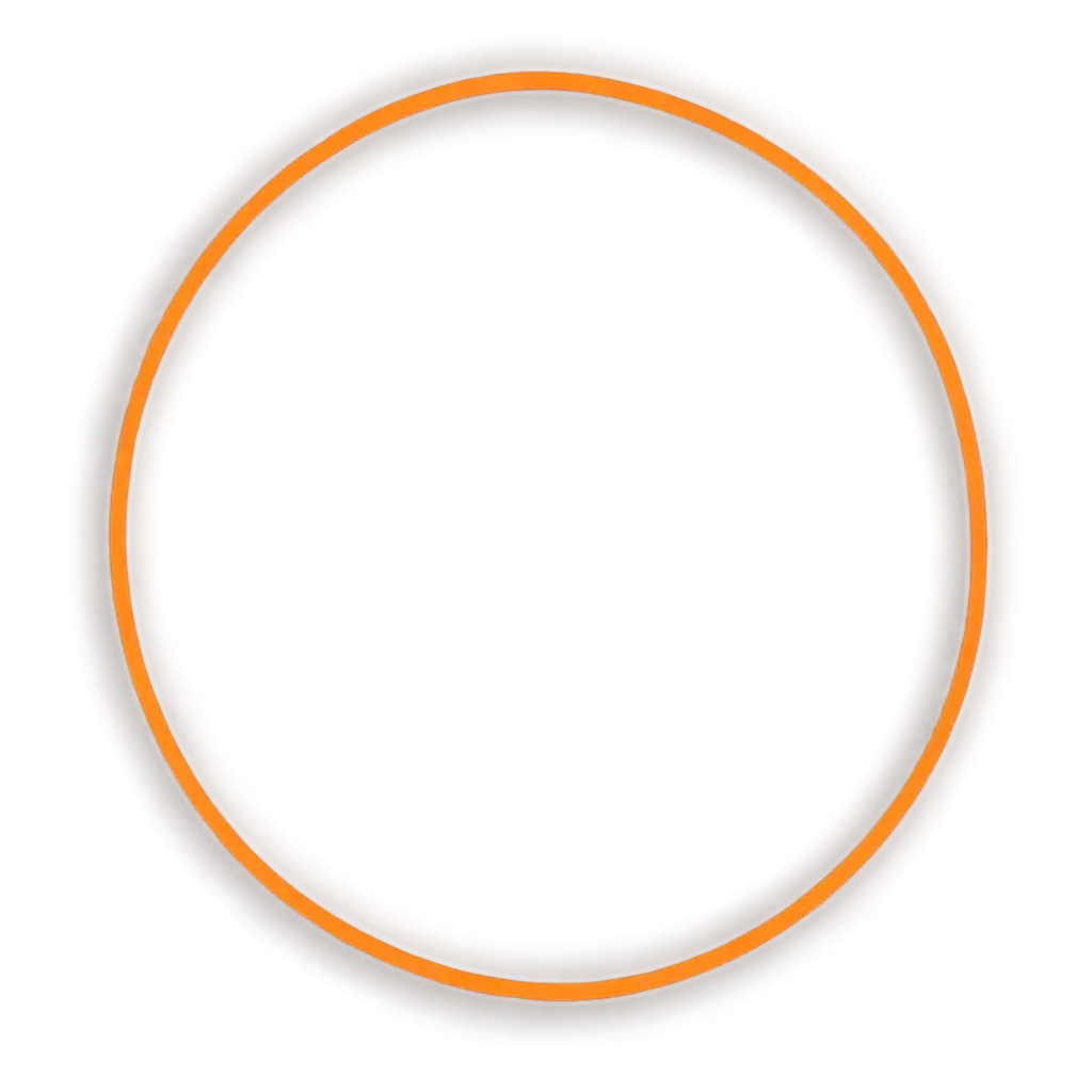 Vibrant-PNG-Image-of-an-Empty-Orange-Circle