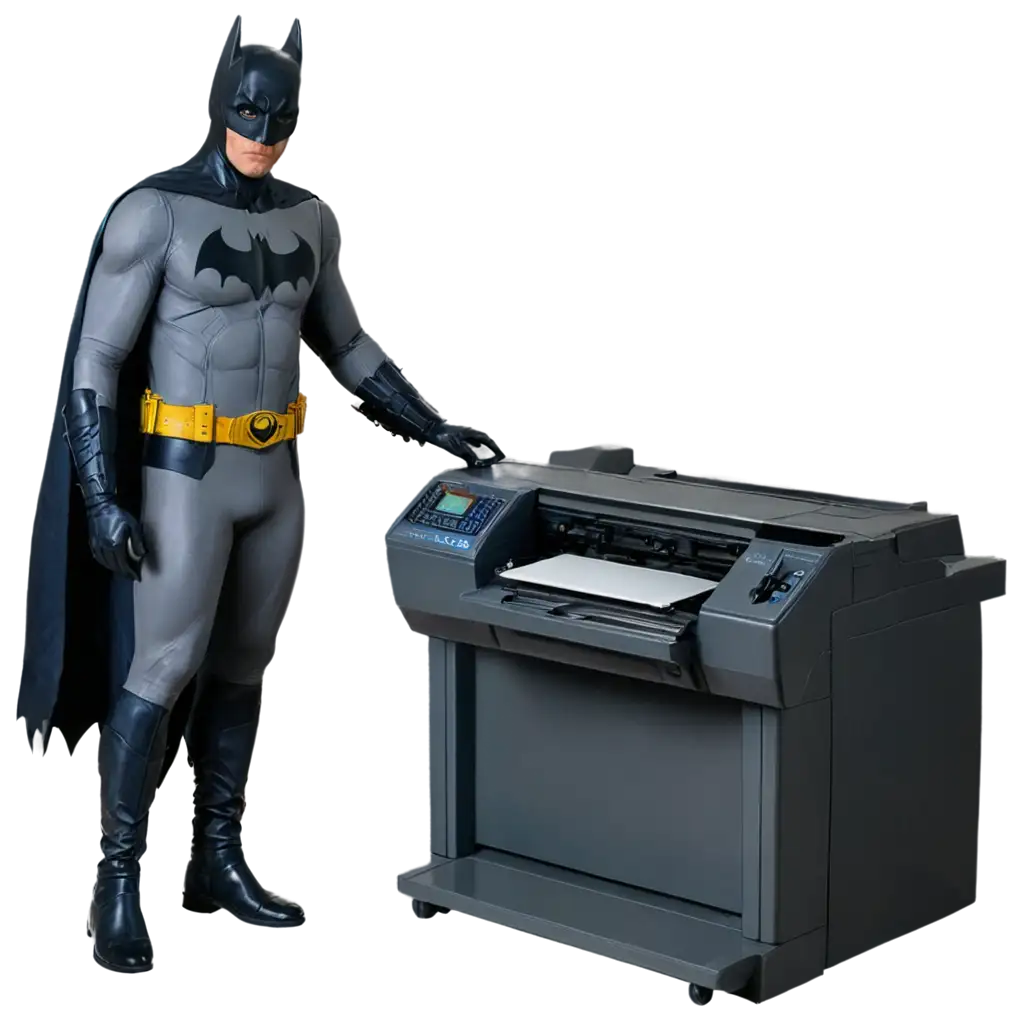 Batman-Printing-Next-to-a-Massive-Printer-PNG-Image-for-HighQuality-Prints