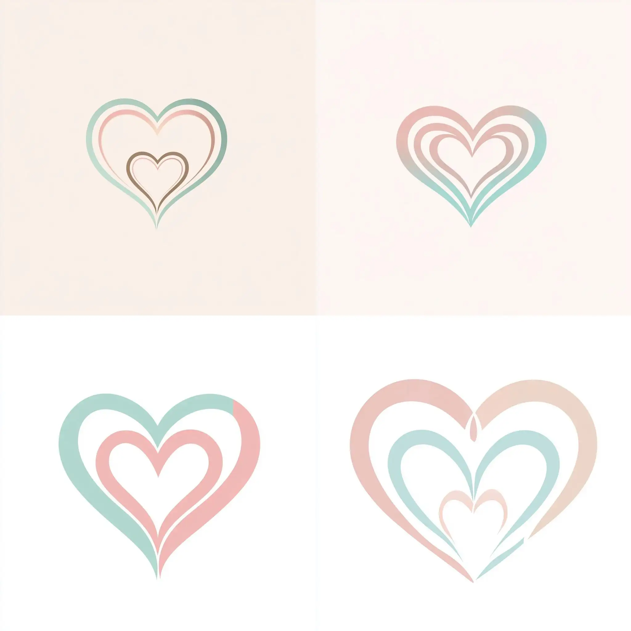 Modern-Clinic-Logo-Design-with-Double-Heart-Symbol-for-Women-and-Children