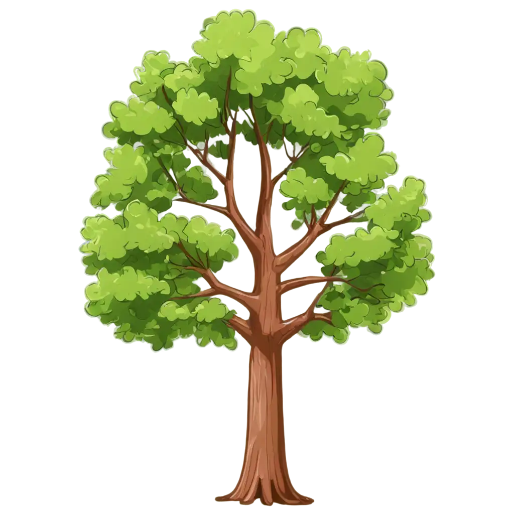 Cartoon-Transparent-Tree-PNG-HighQuality-Transparent-Image-for-Versatile-Use