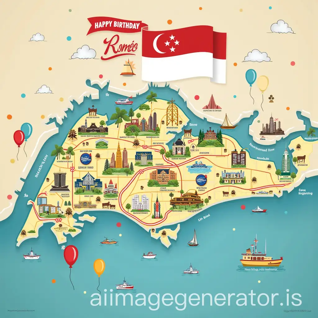 Stylized-Singapore-Map-Birthday-Card-for-Romeos-10th-Adventure