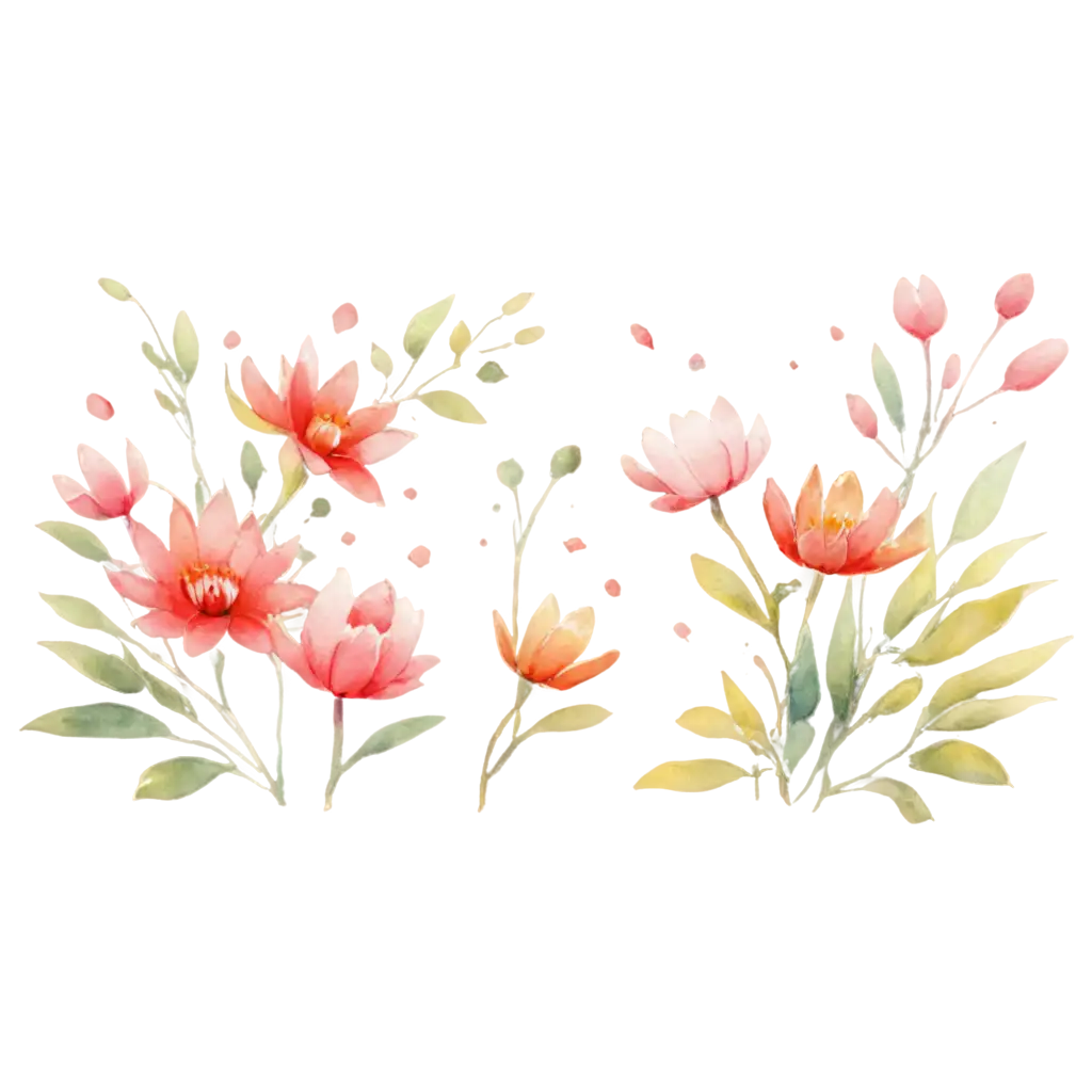 Watercolor-Style-Floral-Illustration-PNG-HighQuality-Transparent-Floral-Art-for-Digital-Use