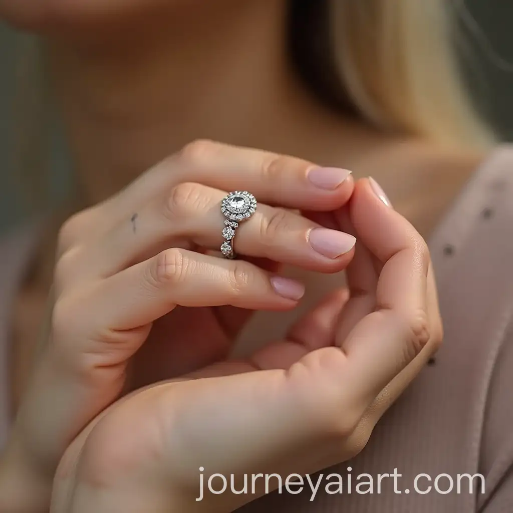 Woman-Polishing-a-Zircon-Stone-Jewelry-Set