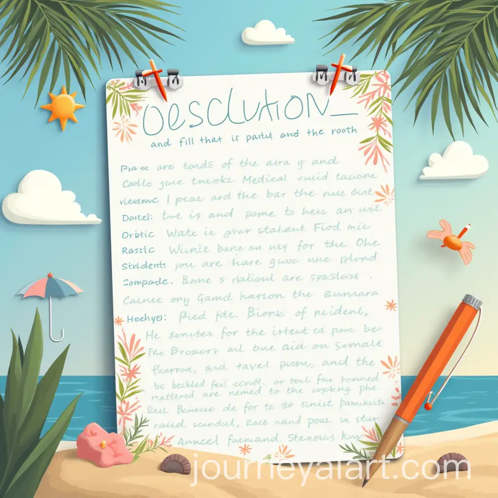 Reflective-Medical-Student-Portfolio-Cover-Summer-Travel-and-Fun-Theme
