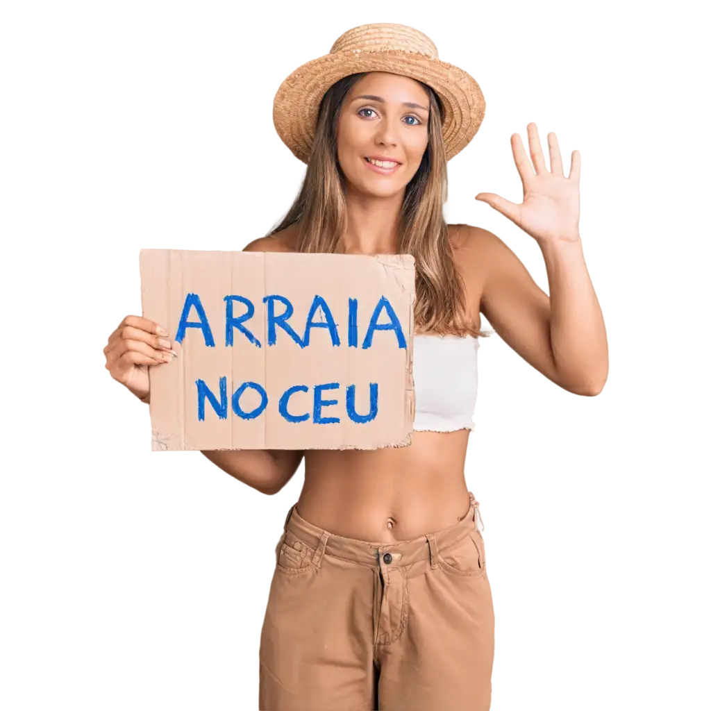 Create-Stunning-PNG-Image-of-Woman-in-Country-Clothes-Holding-Arrai-no-Cu-Sign