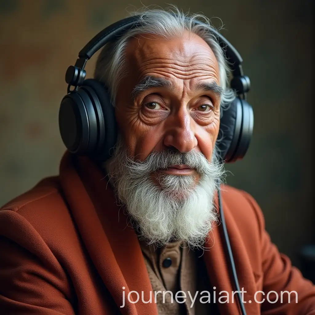Elderly-Indian-Man-Wearing-Headphones
