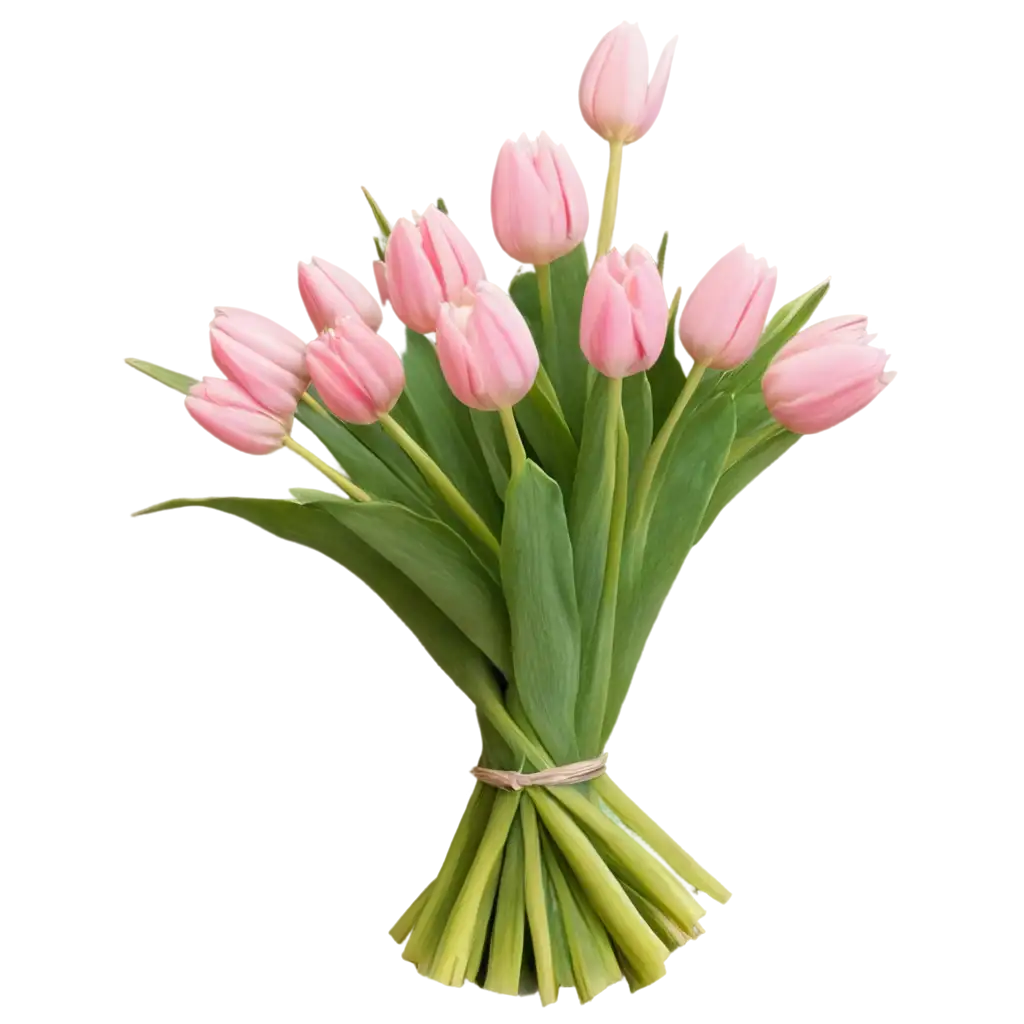 HighQuality-PNG-of-Pink-Tulip-Bouquet-for-Elegant-Design-Use