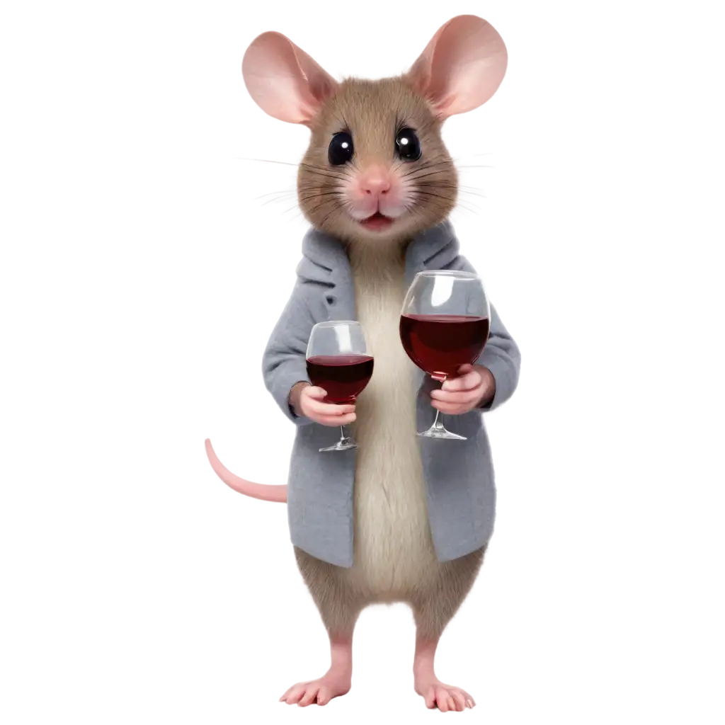 Elegant-Mouse-with-Red-Wine-PNG-Image-for-Creative-Projects